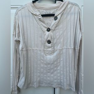 We The Free Size Small ribbed longsleeve cream